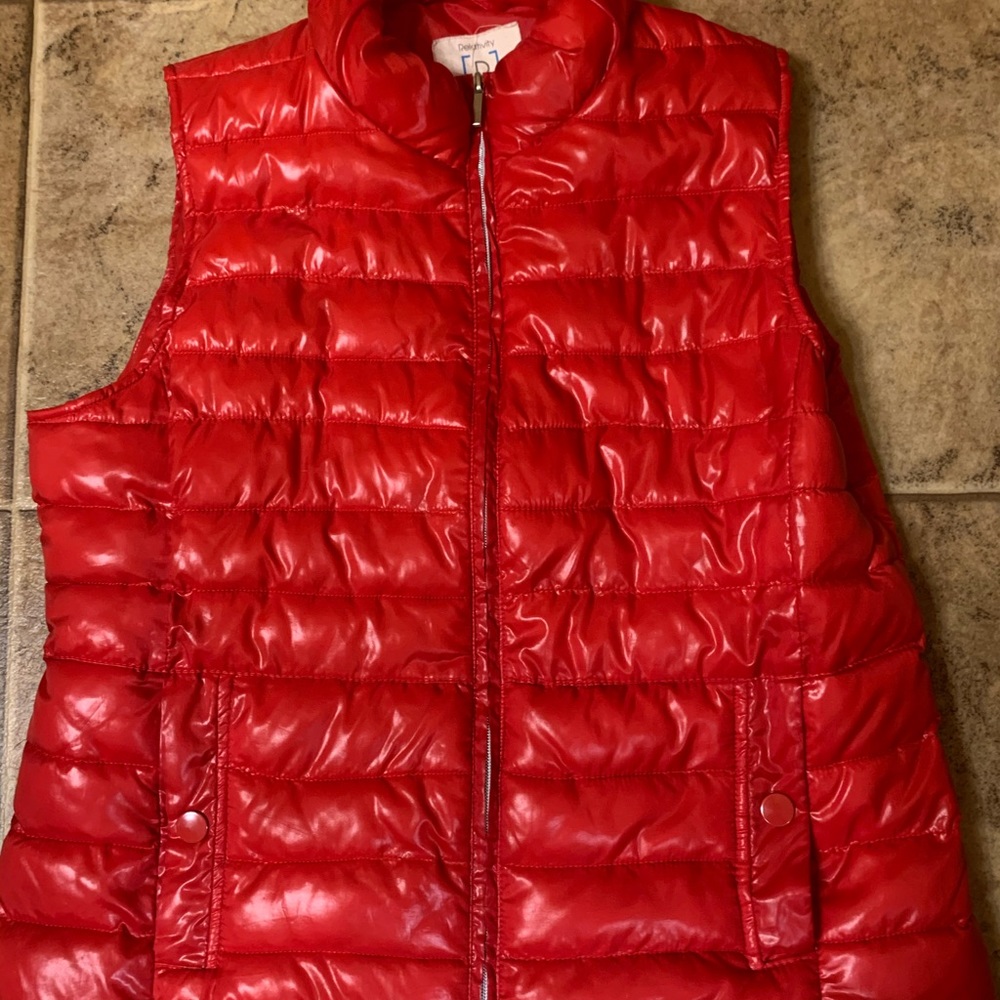 Red Puffer Vest